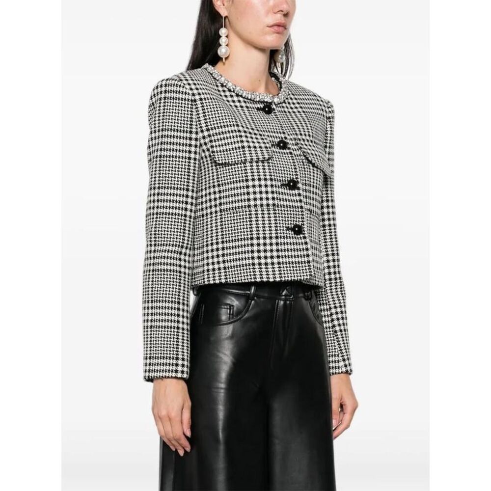 SELF-PORTRAIT Structured Patterned Woven Jacket W… - image 3